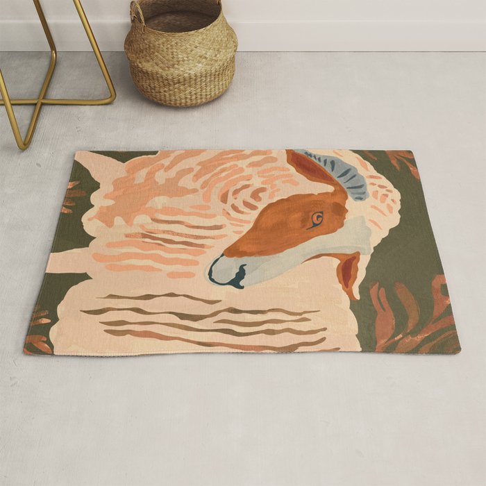Abstract Rustic Ram 3 Rug Gallery Image 1