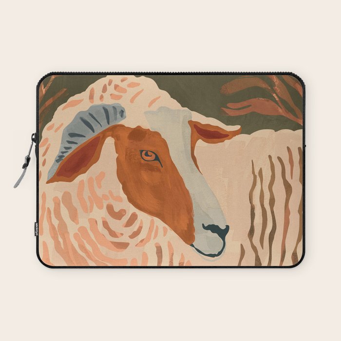 Abstract Rustic Ram 3 Laptop Sleeve Gallery Image 1