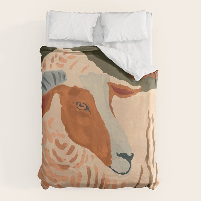 Abstract Rustic Ram 3 Duvet Cover Gallery Image 6