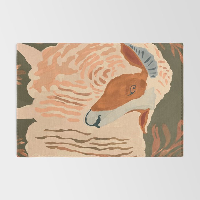 Abstract Rustic Ram 3 Rug Gallery Image 2