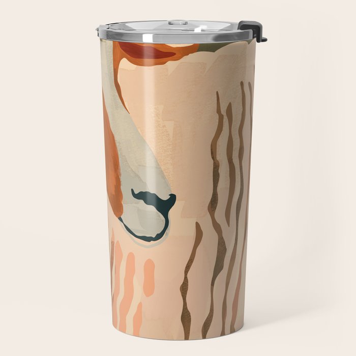 Abstract Rustic Ram 3 Travel Mug Gallery Image 2