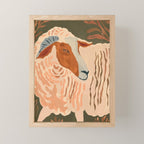 Abstract Rustic Ram 3 Mini Art Print Gallery Image 1