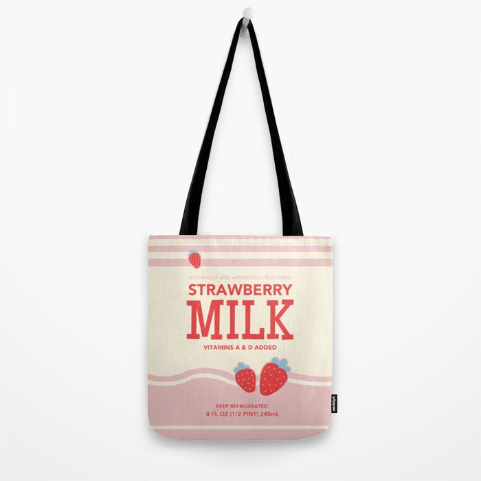 strawberry milk carton  Tote Bag Gallery Image 2