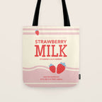 strawberry milk carton  Tote Bag Gallery Image 1