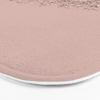 Blush Pink Rose Gold Bronze Cascading Glitter Bath Mat Gallery Image 3