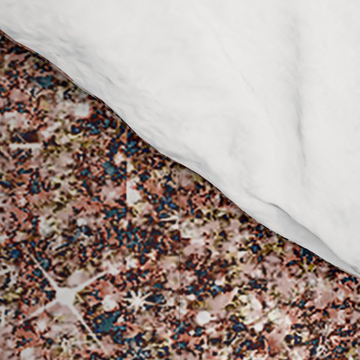 Blush Pink Rose Gold Bronze Cascading Glitter Comforter Gallery Image 4