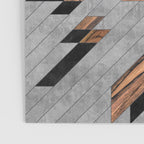 Urban Tribal Pattern No.6 - Aztec - Concrete and Wood Poster Gallery Image 3