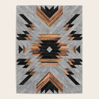 Urban Tribal Pattern No.6 - Aztec - Concrete and Wood Poster Gallery Image 4
