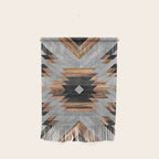 Urban Tribal Pattern No.6 - Aztec - Concrete and Wood Wall Hanging Gallery Image 1