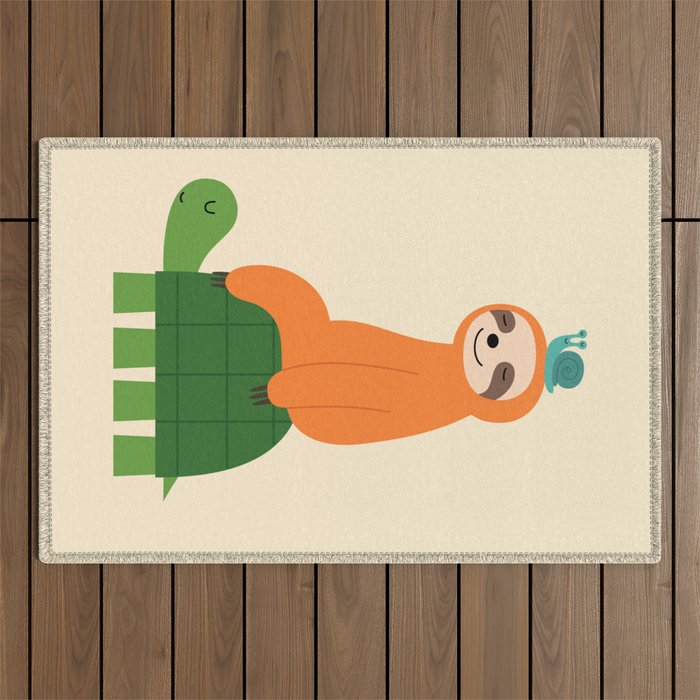 Slow Family Outdoor Rug Gallery Image 1