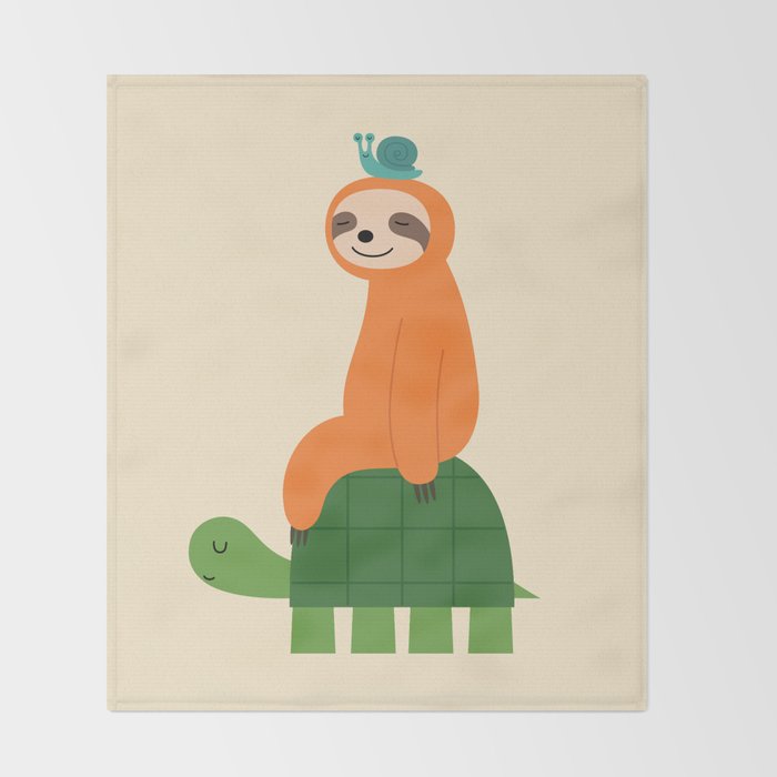 Slow Family Throw Blanket Gallery Image 2