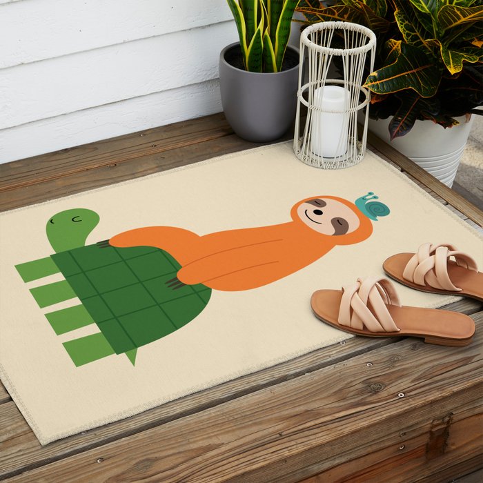Slow Family Outdoor Rug Gallery Image 2