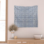 Portuguese tiles pattern blue Wall Tapestry Gallery Image 2