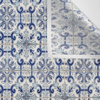 Portuguese tiles pattern blue Wall Tapestry Gallery Image 3