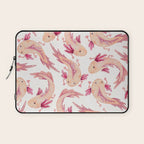Mexican Axolotls Watercolor Laptop Sleeve Gallery Image 1