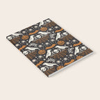 All Hallows' Eve - Black Orange Halloween Notebook Gallery Image 2