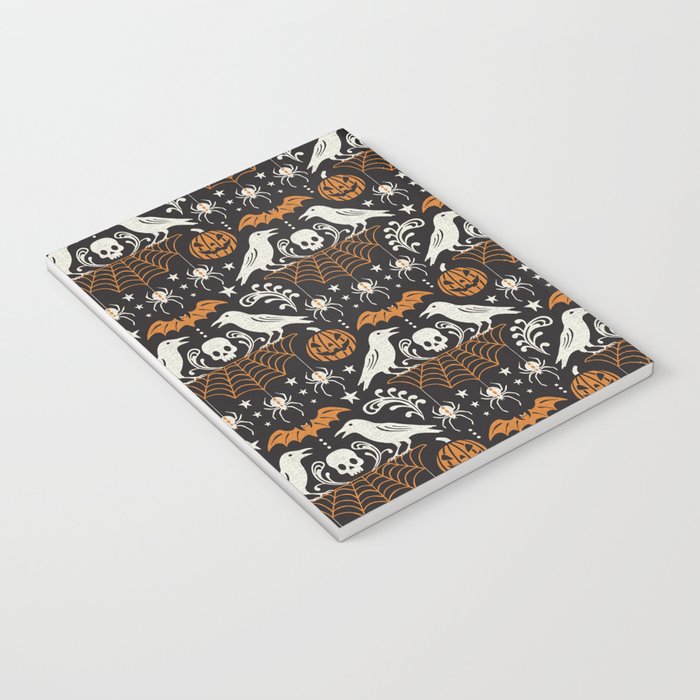 All Hallows' Eve - Black Orange Halloween Notebook Gallery Image 3
