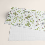 Spring Frogs and Orchids - Light Green Wrapping Paper Gallery Image 2