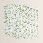 Spring Frogs and Orchids - Light Green Wrapping Paper Gallery Image 3
