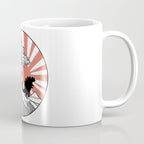 Godzilla Rising Sun The Great Wave  Coffee Mug Gallery Image 1