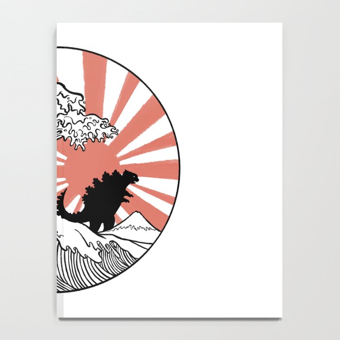 Godzilla Rising Sun The Great Wave  Notebook Gallery Image 4