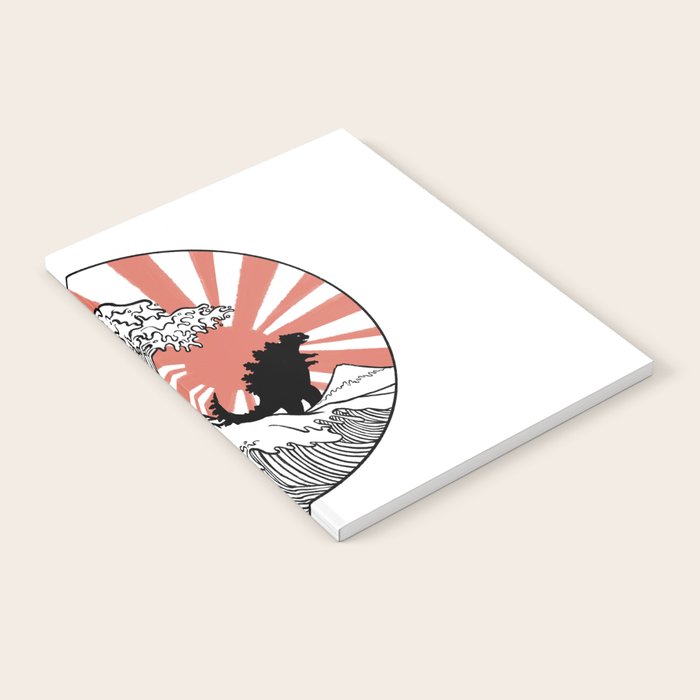 Godzilla Rising Sun The Great Wave  Notebook Gallery Image 2