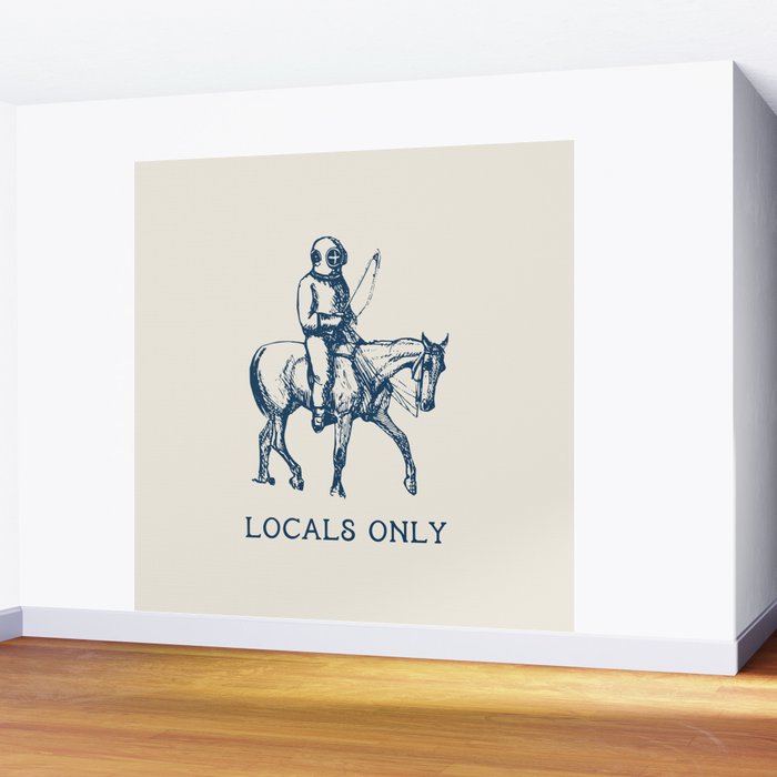 Locals Only Wall Mural Gallery Image 2