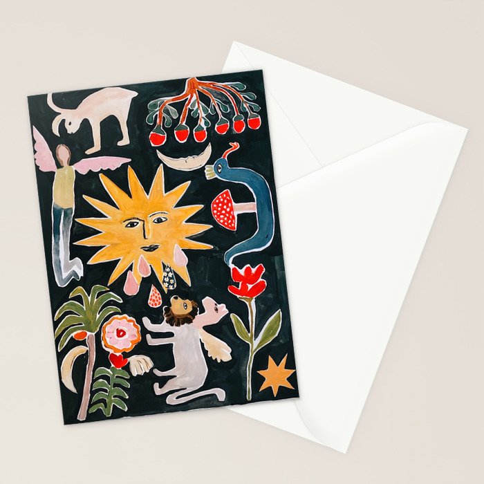 Crying Sun Stationery Card Gallery Image 2