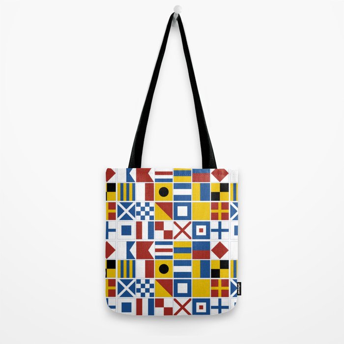 Nautical Flags Tote Bag Gallery Image 2
