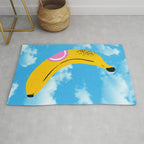 Banana Pop Art: Sky Edition Rug Gallery Image 1