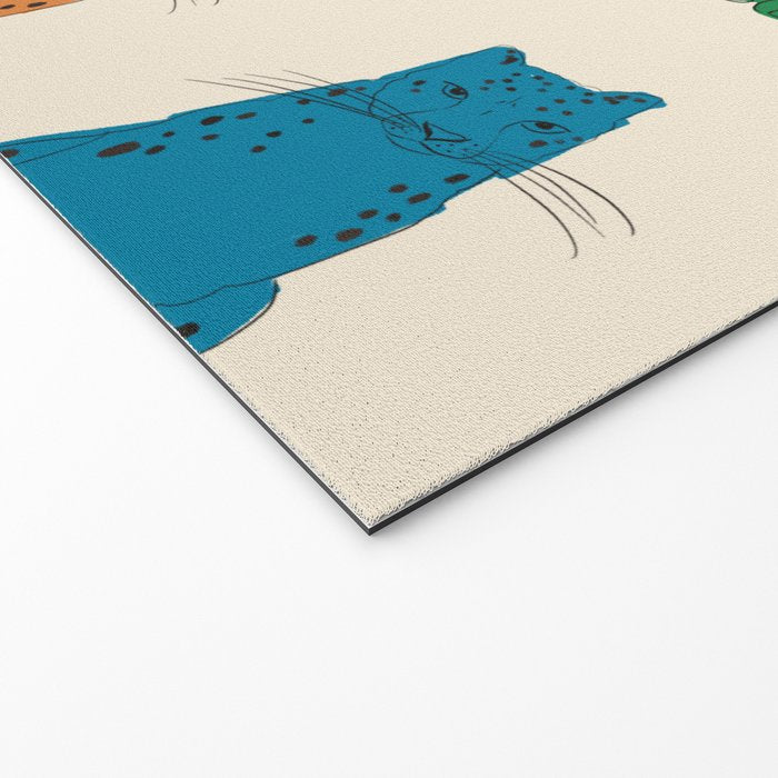 Snow Leopard in Color Welcome Mat Gallery Image 2