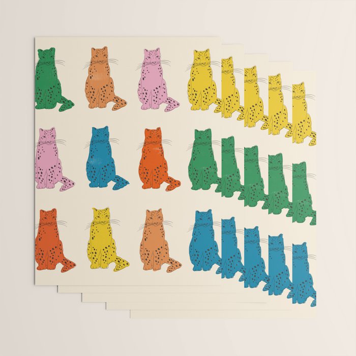 Snow Leopard in Color Wrapping Paper Gallery Image 3