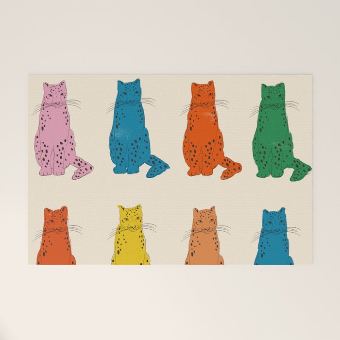 Snow Leopard in Color Welcome Mat Gallery Image 1