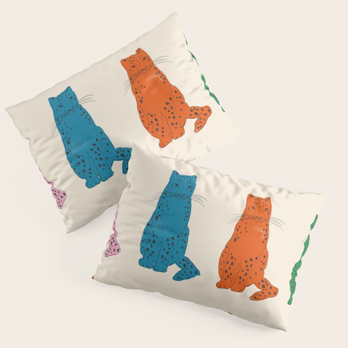 Snow Leopard in Color Pillow Sham Gallery Image 3