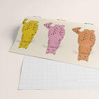 Snow Leopard in Color Wrapping Paper Gallery Image 2