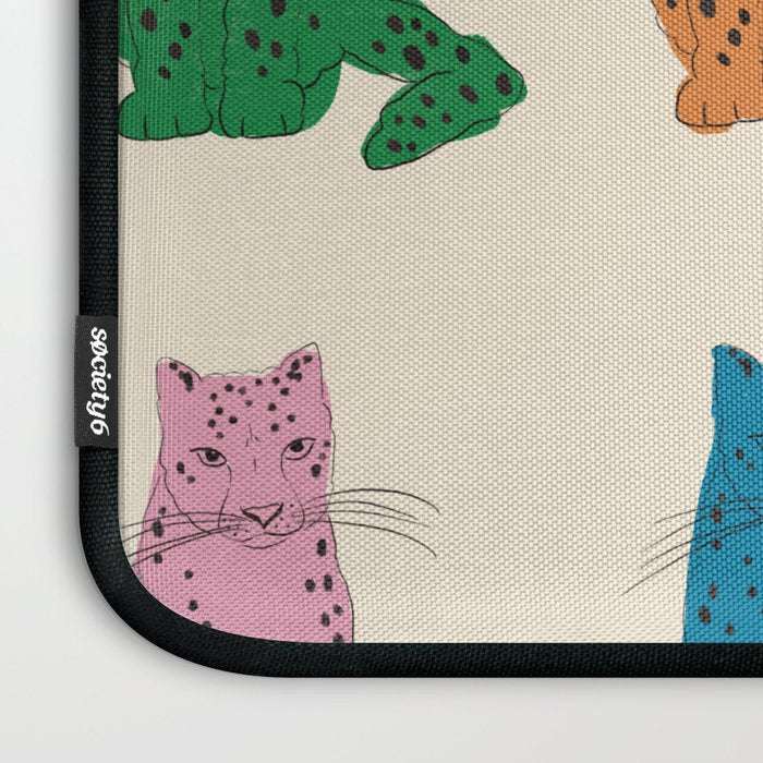 Snow Leopard in Color Laptop Sleeve Gallery Image 3
