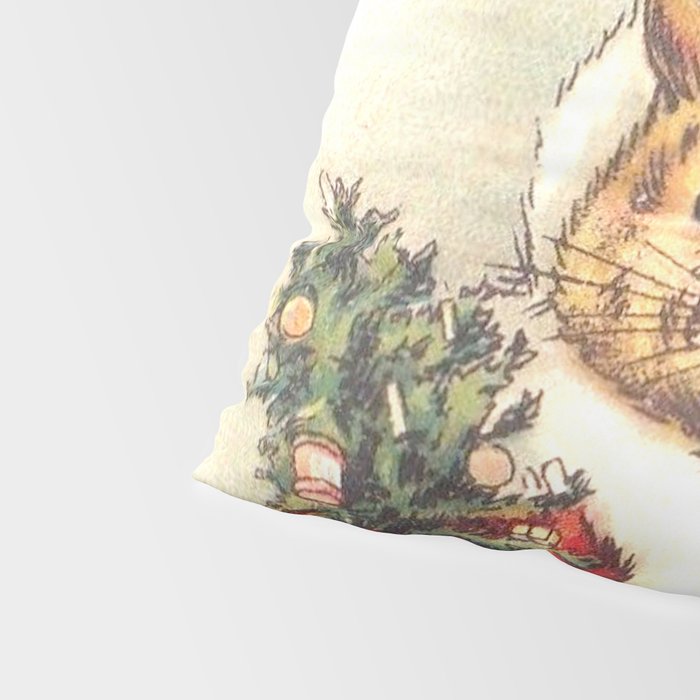'Father Christmas Cat' by Louis Wain Pillow Sham Gallery Image 4