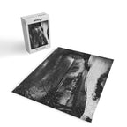 Niagara Falls, dark winter night after snowfall black and white photograph  by Alexander Henderson Jigsaw Puzzle Gallery Image 2