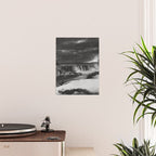 Niagara Falls, dark winter night after snowfall black and white photograph  by Alexander Henderson Poster Gallery Image 2