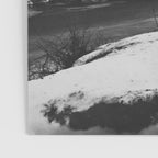 Niagara Falls, dark winter night after snowfall black and white photograph  by Alexander Henderson Poster Gallery Image 3