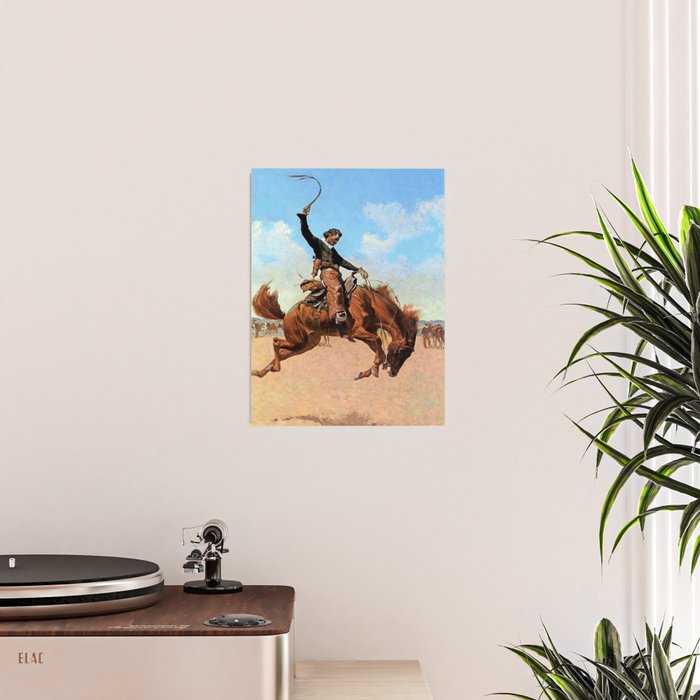 Frederic Remington Western Art âThe Buck Jumperâ Poster Gallery Image 2