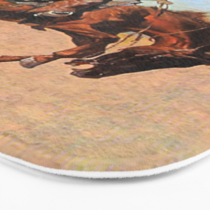 Frederic Remington Western Art âThe Buck Jumperâ Bath Mat Gallery Image 3