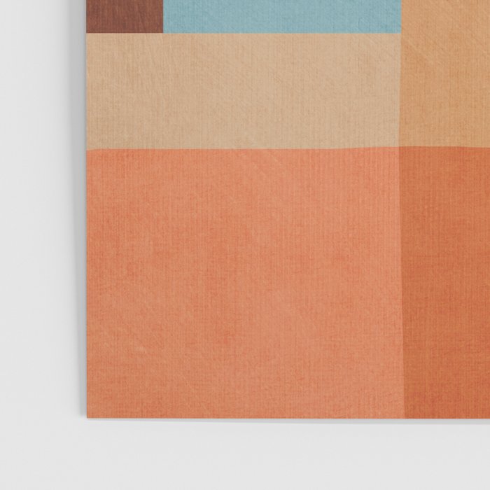 Mid-Century Artwork Warm Colors Geometric Abstract Poster Gallery Image 3