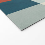 Mid-Century Artwork Warm Colors Geometric Abstract Welcome Mat Gallery Image 2