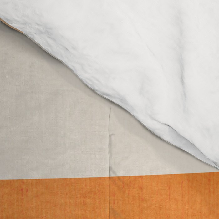 Mid-Century Artwork Warm Colors Geometric Abstract Comforter Gallery Image 4