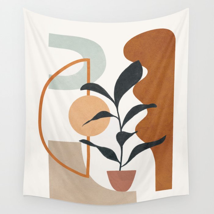 Soft Shapes VI Wall Tapestry Gallery Image 4