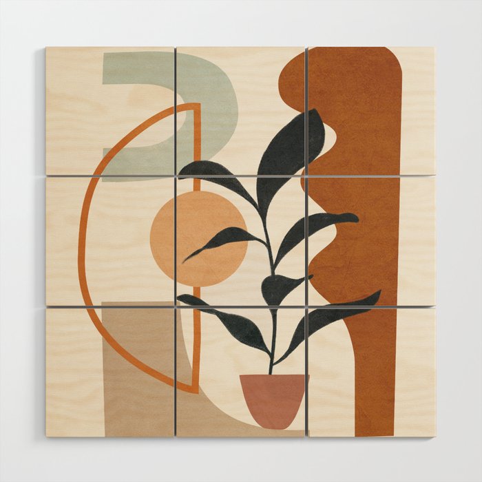 Soft Shapes VI Wood Wall Art Gallery Image 1