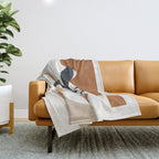 Soft Shapes VI Throw Blanket Gallery Image 1