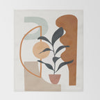 Soft Shapes VI Throw Blanket Gallery Image 2