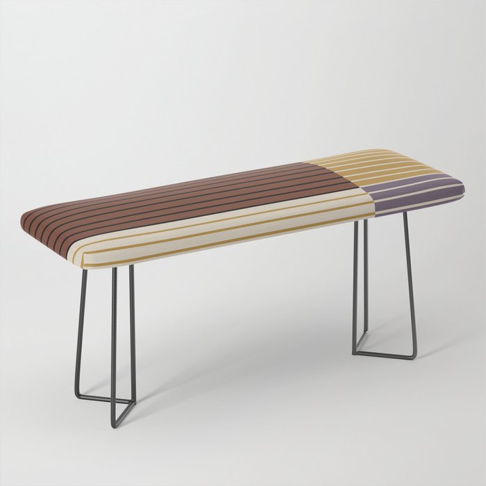 Color Block Line Abstract XVIII Bench Gallery Image 1